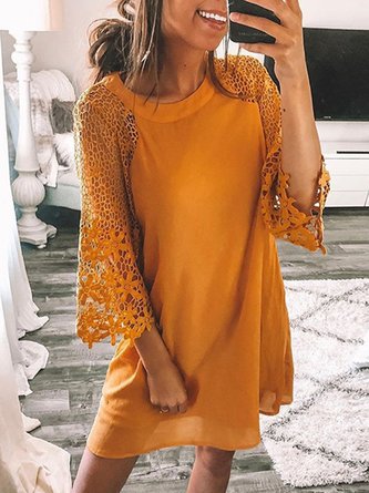 Shift Paneled  Mini Dress