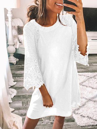 Shift Paneled  Mini Dress