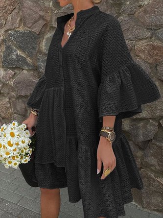 3/4 Sleeve Mini Dress