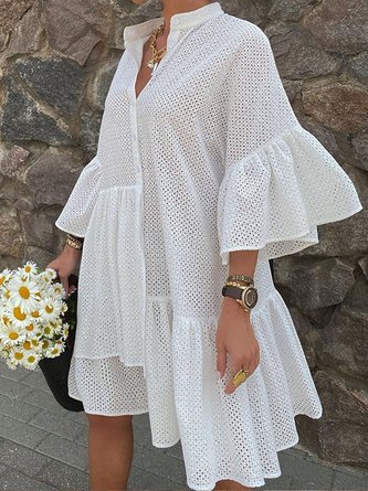 3/4 Sleeve Mini Dress