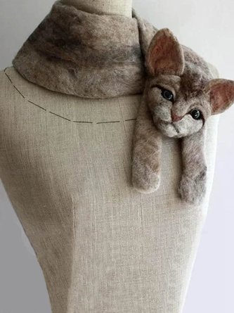 Vintage Casual Holiday Plus Size Scarves & Shawls