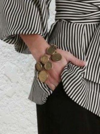 3/4 Sleeve Cotton Blouse