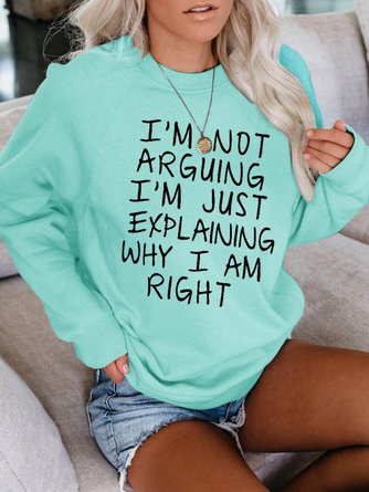 Long Sleeve Casual Letter Hoody