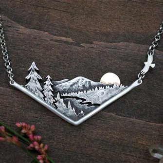 Valley Sunset Nature Necklace
