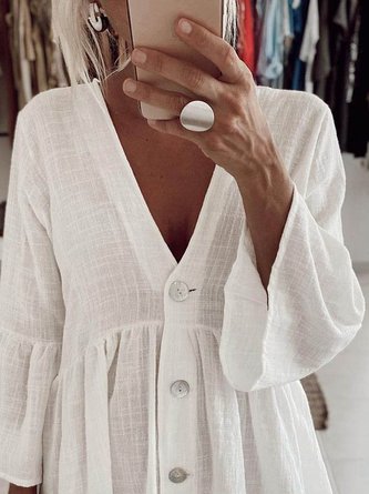 Vintage 3/4 Sleeve A-Line Dress