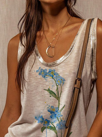 Forget-me-not Floral Casual Top