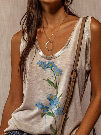 Forget-me-not Floral Casual Top