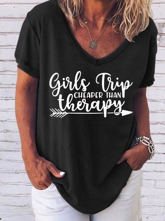 Girl's Trip Cheaper Than Therapy Women's T-Shirt