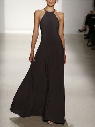 Swing Vintage Evening Cotton-Blend Dress