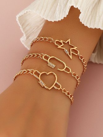 Elegant Alloy Rhinestone Bracelets Sets