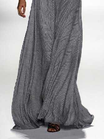 V Neck Vintage Maxi Dress