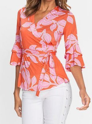 Romantic Shift Half Sleeve Blouse