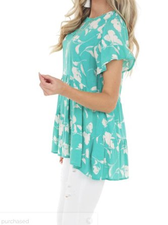 Short Sleeve Romantic Blouse