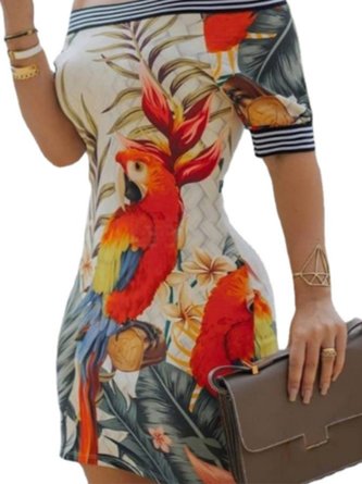 Sheath Off Shoulder Dress