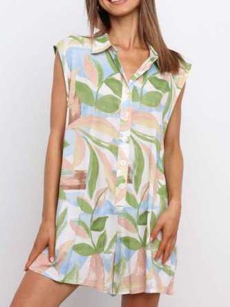 Holiday Green Boho Romper