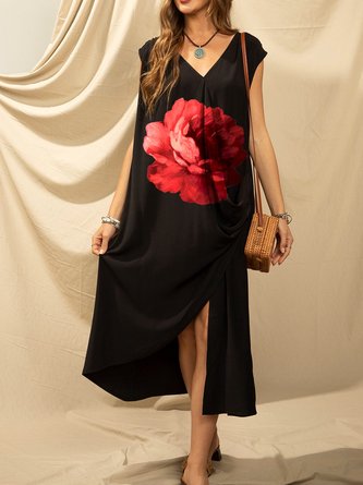 V Neck Holiday Dress