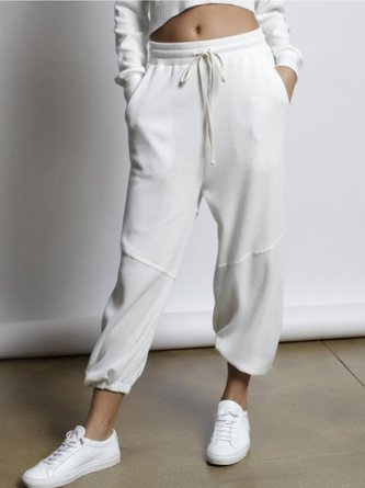 Plain Straight Leg Pants