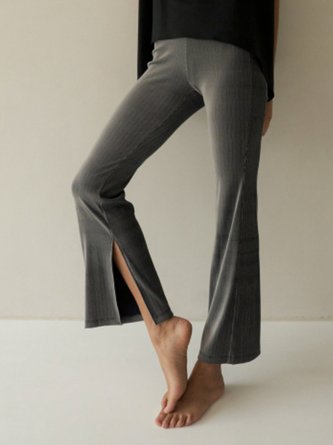 Plain Wide Leg Pants