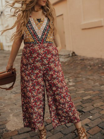 Sleeveless Holiday Jumpsuit