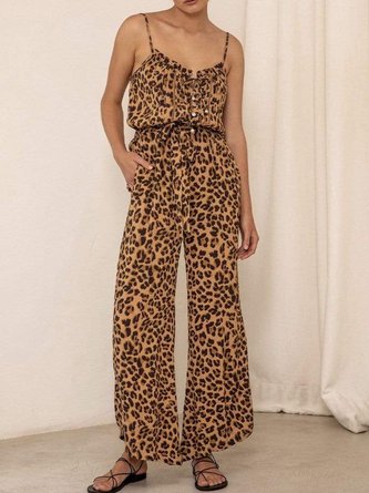 Sleeveless Shift Casual Spaghetti One-Pieces