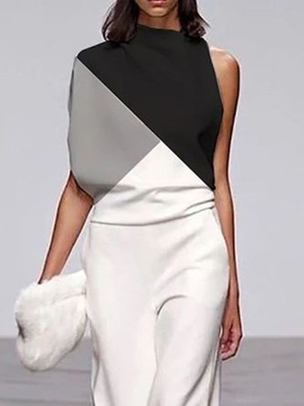 Sleeveless Ombre/tie-Dye Top