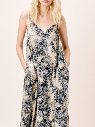 Sleeveless Shift Maxi Dress