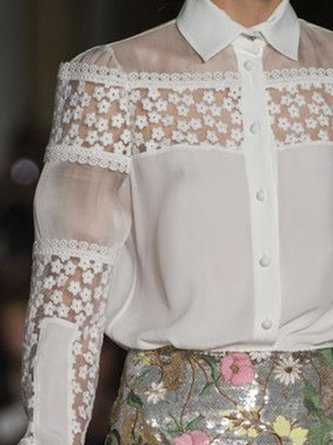 Vintage Long Sleeve Paneled Top