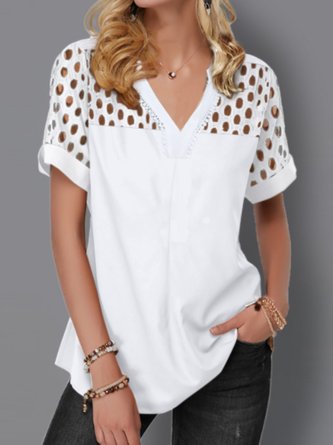 Short Sleeve Lady Daily Elegant Top