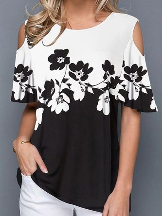 Crew Neck Half Sleeve Top