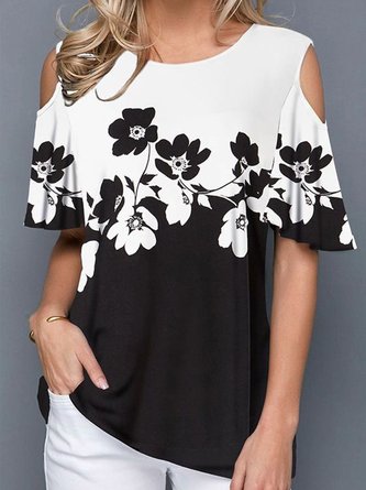 Crew Neck Half Sleeve Top