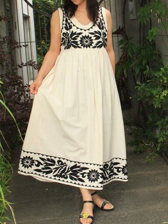 Holiday A-Line Midi Dress