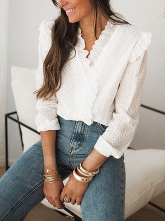 Plain Casual Shift Top