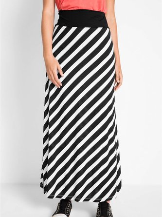 Color-Block Maxi Skirt