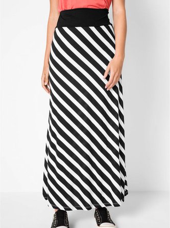 Color-Block Maxi Skirt