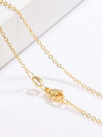 40+5cm Simple DIY Pendant Necklace Copper Cross Necklace Extension Chain
