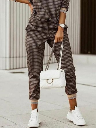 Casual Regular Fit Casual Mid Waist Pants