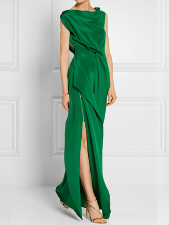 Elegant Asymmetrical Regular Fit Dress & Party Dress
