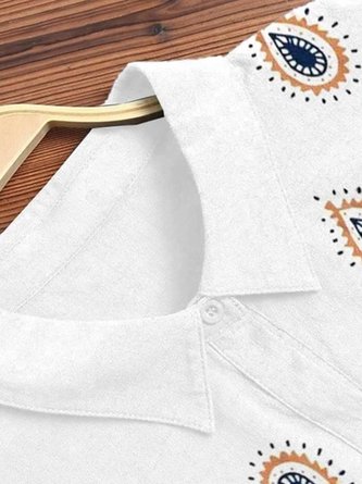 White Long Sleeve Floral Dress