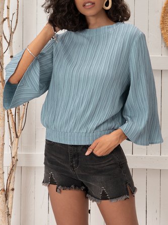 Casual Crew Neck Top