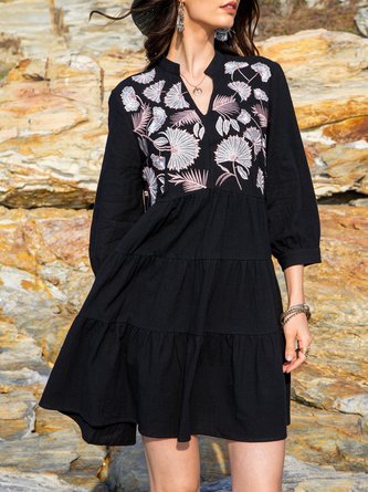 Swing Daily Elegant Floral Dress