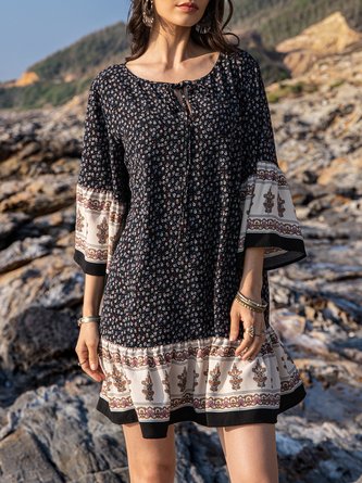 A-Line Casual Mini Dress