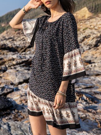 A-Line Casual Mini Dress