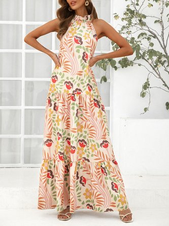 Plants Casual Ruffled Dress