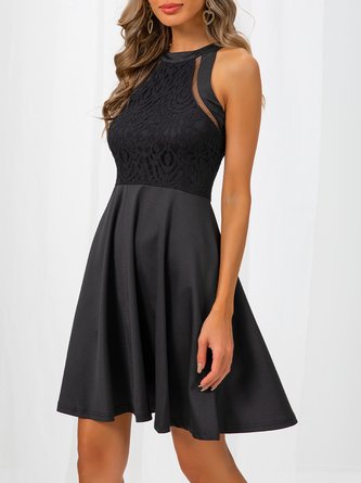 A-Line Sexy Cold Shoulder Dress