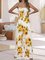 Holiday Sleeveless Floral One-Pieces Jumpsuit