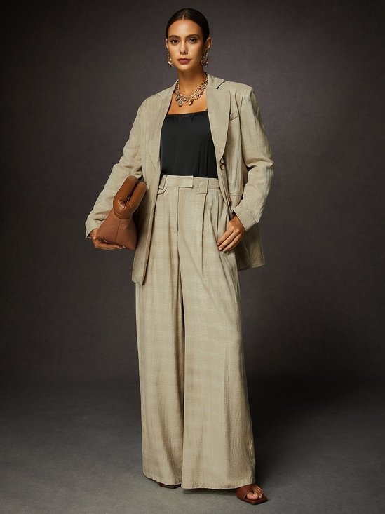 Casual Linen Wide Leg Pants