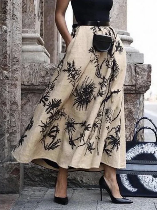 Daily Pocket Stitching Urban Skirt