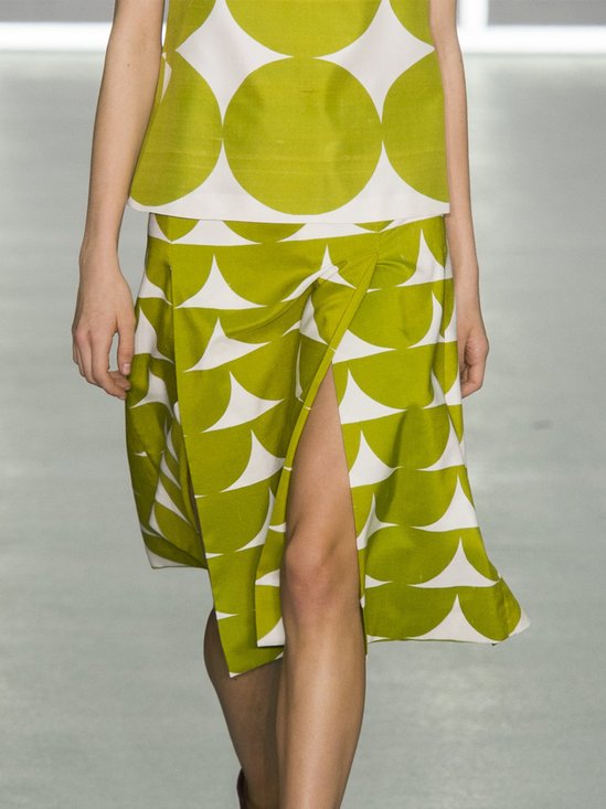 Urban Polka Dots Regular Fit Midi Skirt