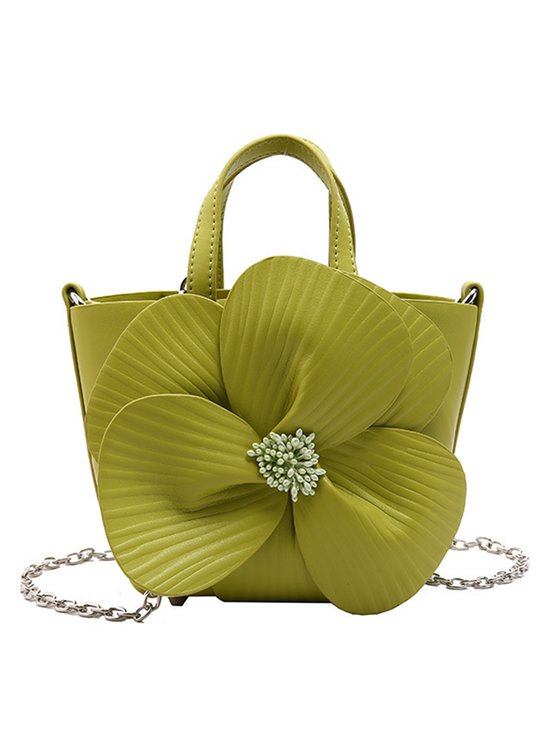 Elegant Flower Party Prom Bucket Handbag