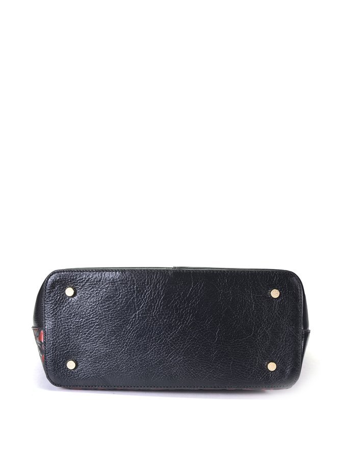 Zipper Leather Top Handle | stylewe